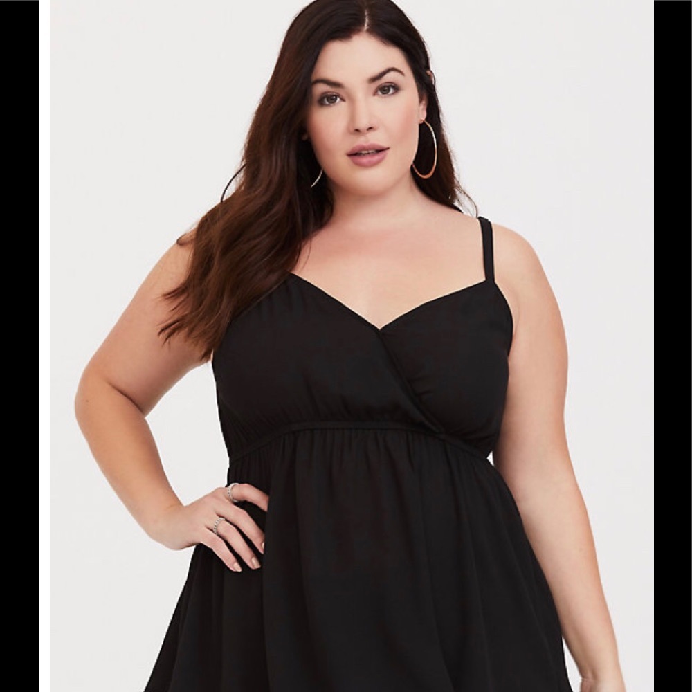Torrid Black dressy tank top size 3